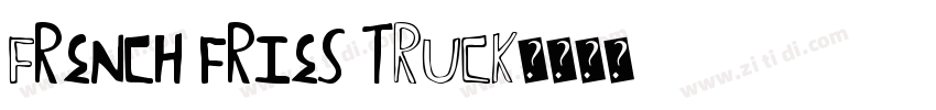 French fries tRUCK字体转换